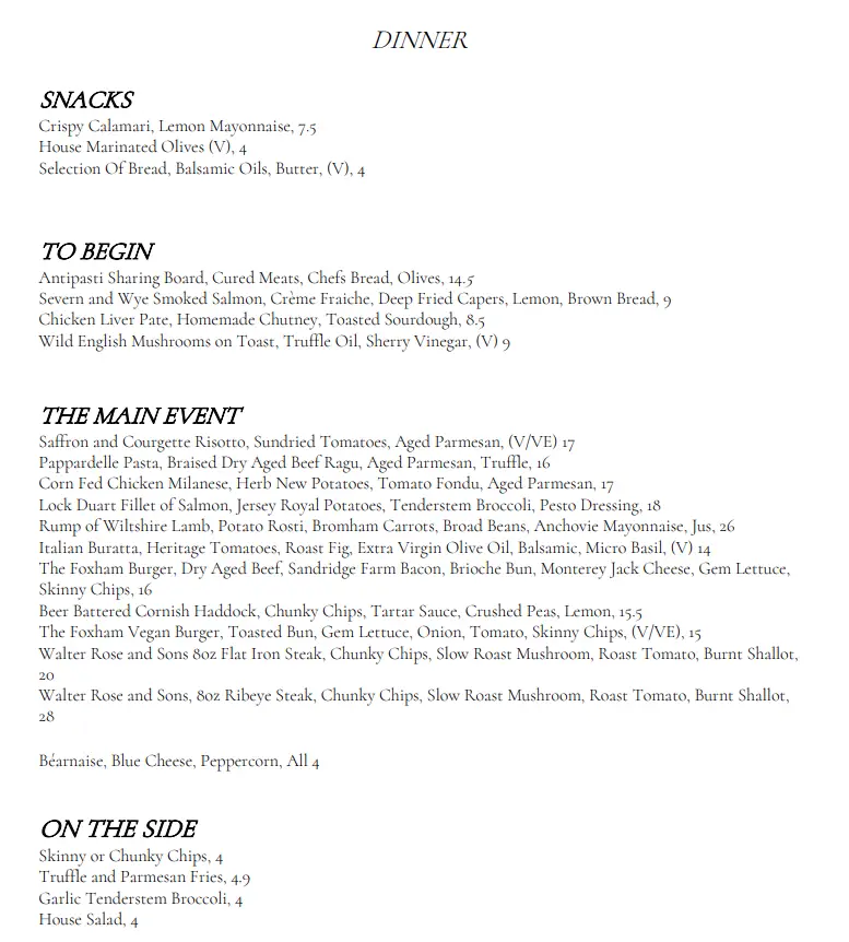 Menu_The Foxham_Chippenham_image_4