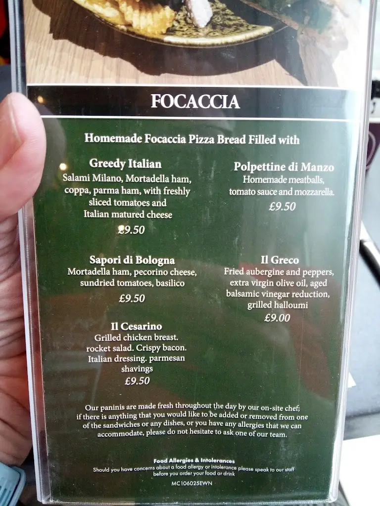 Menu_Luciano's at Chorley_Chorley_image_3