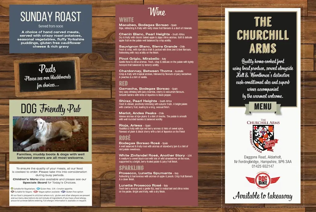 Menu_The Churchill Arms_Alderholt_image_2
