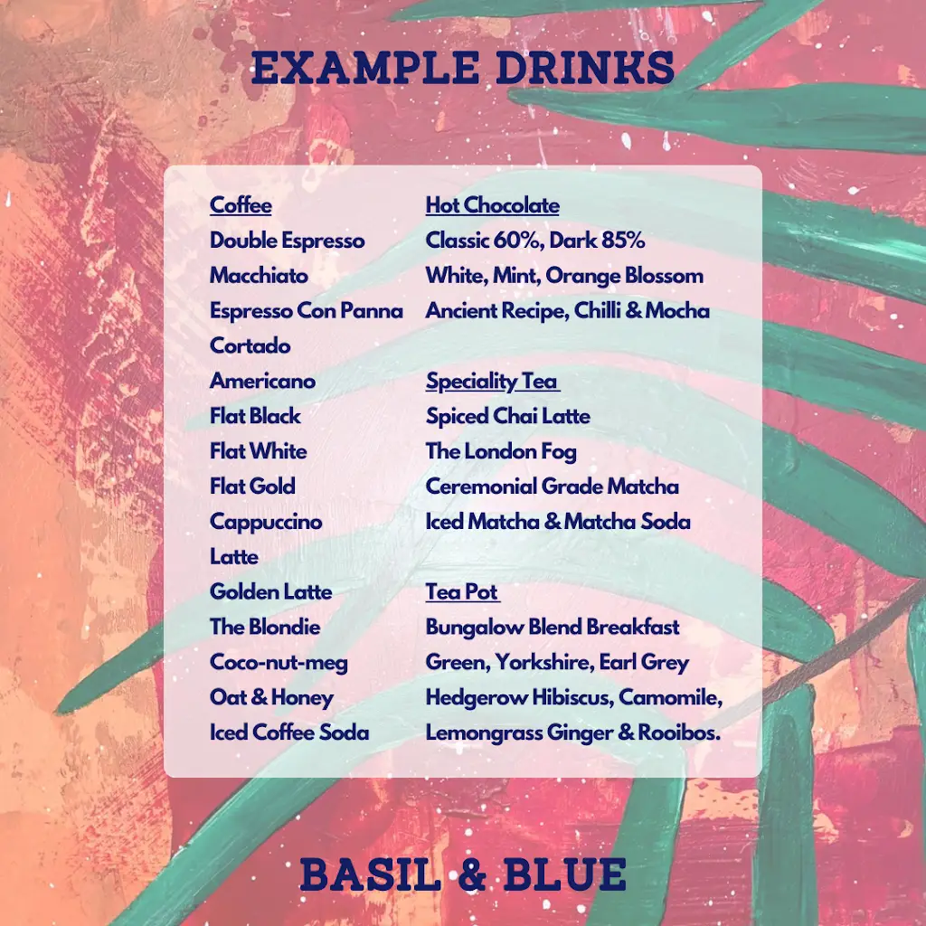 Menu_Basil & Blue Courtyard_Chobham_immagine_1