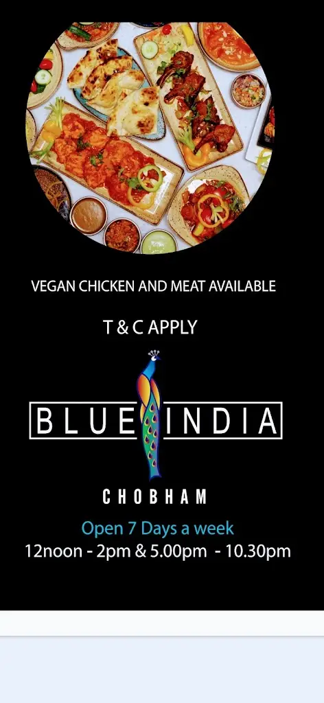 Menu_Blue India Chobham_Chobham_image_1