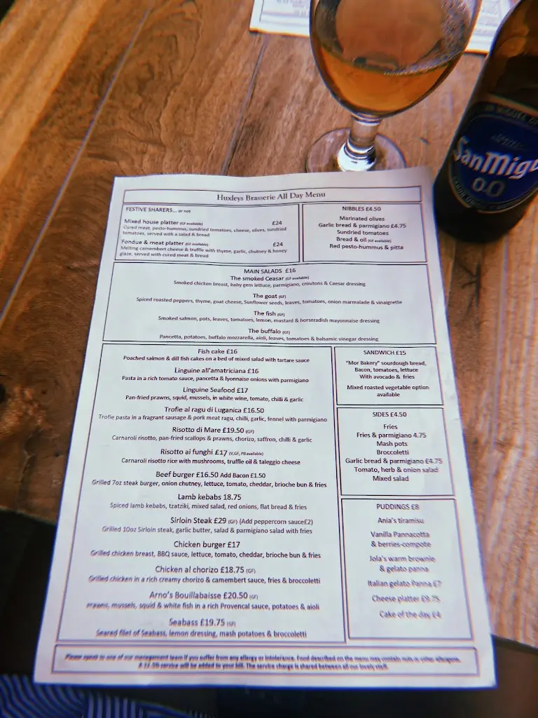 Menu_Huxleys, Cafe & Brasserie_Chipping Campden_image_3