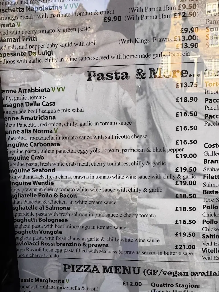 Menu_Da Luigi Bistro - Italian Restaurant & Pizzeria_Chipping Campden_image_4