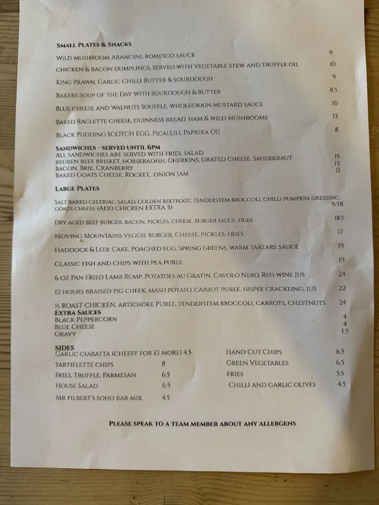 Menu_The Bakers Arms_Chipping Campden_image_1