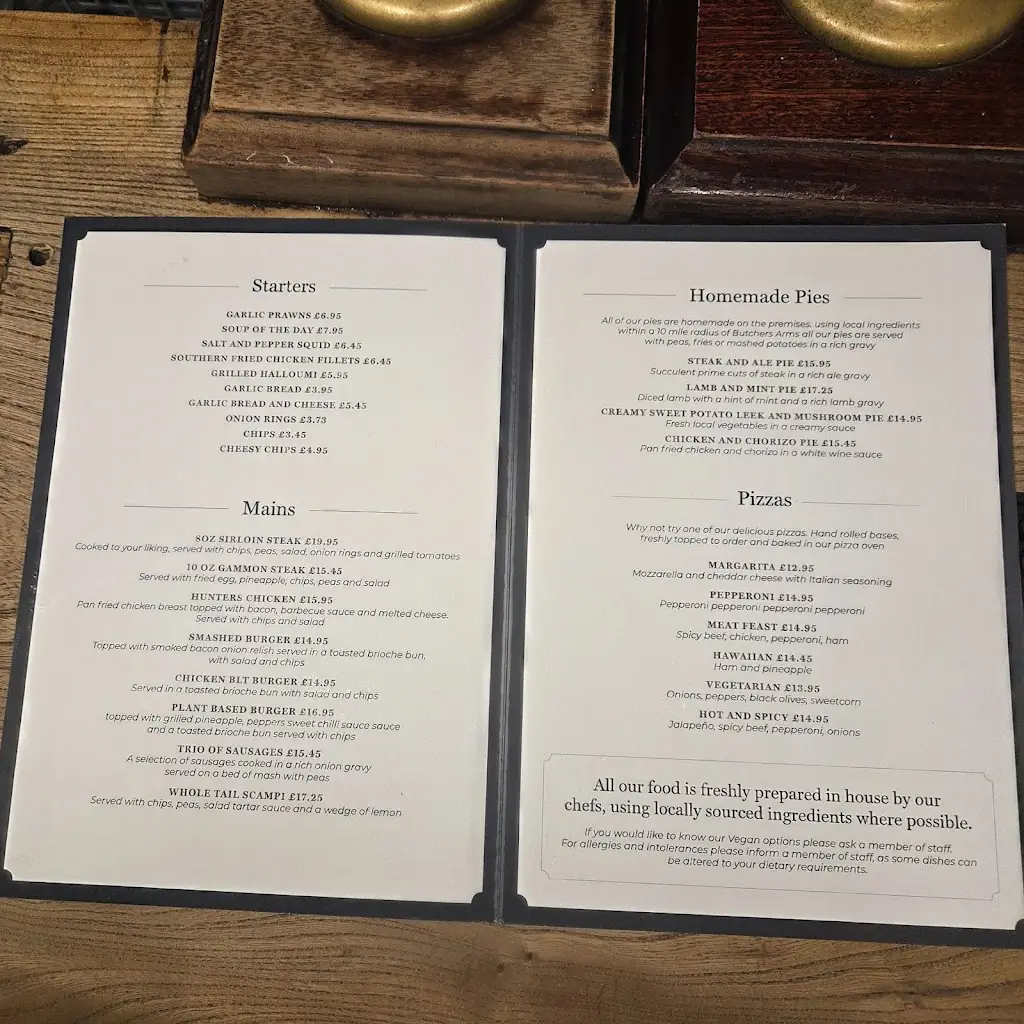 Menu_The Butchers Arms_Chipping Campden_image_1