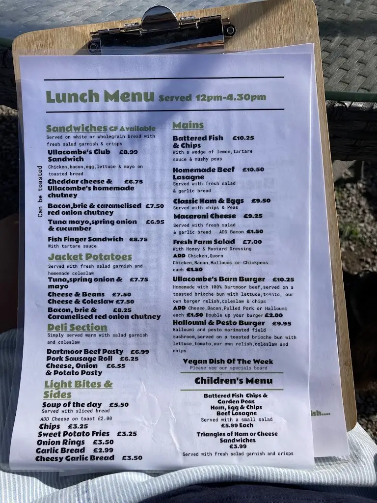 Menu_Ullacombe Farm Cafe & Shop_Chudleigh Knighton_image_3