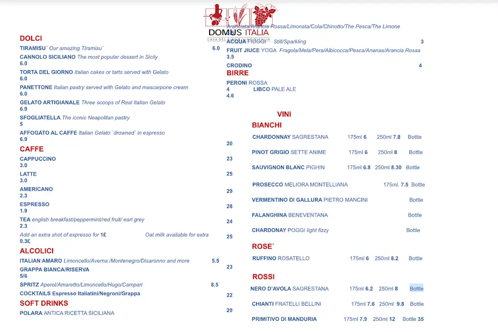 Menu_Domus Italia Chorlton_Chorlton_image_2