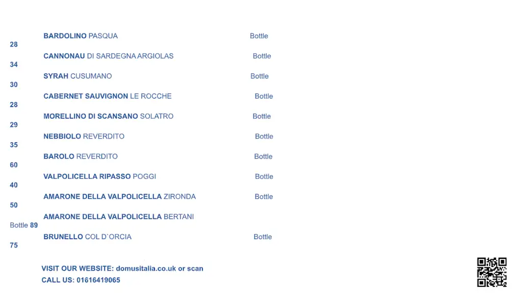 Menu_Domus Italia Chorlton_Chorlton_image_3