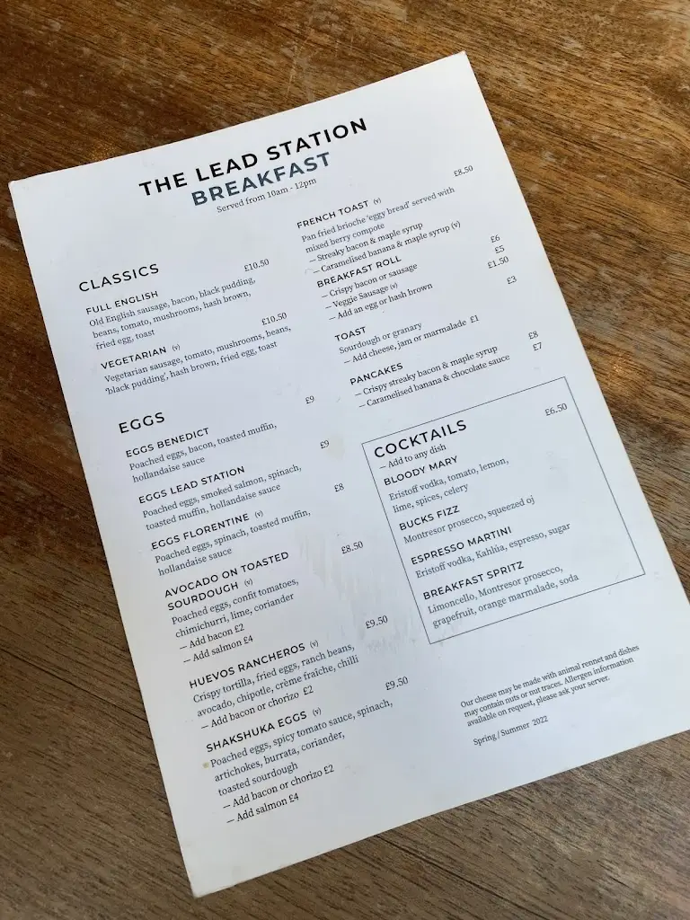 Menu_The Lead Station_Chorlton_image_3