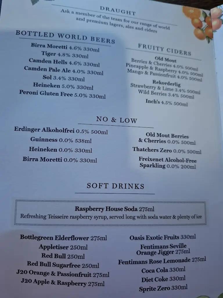 Menu_The Turks Head_Chickerell_image_1