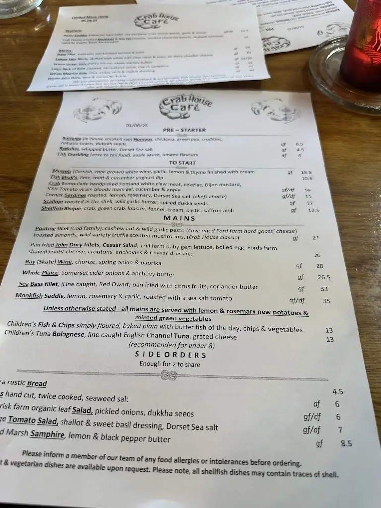 Menu_Crab House Café_Chickerell_immagine_3