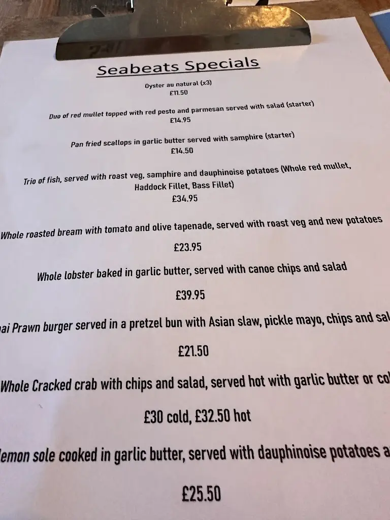 Menu_Sea Beats_Chickerell_immagine_3