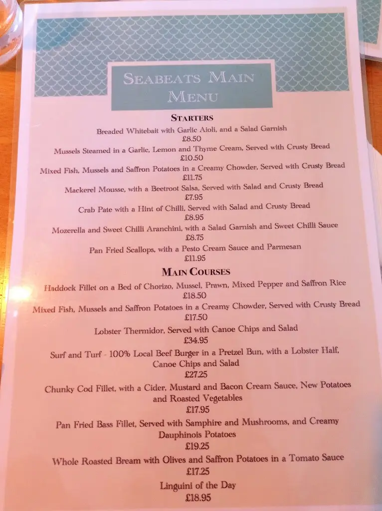 Menu_Sea Beats_Chickerell_immagine_4