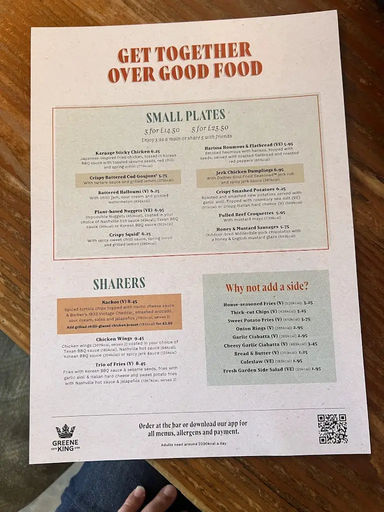 Menu_White Hart_Chickerell_immagine_2