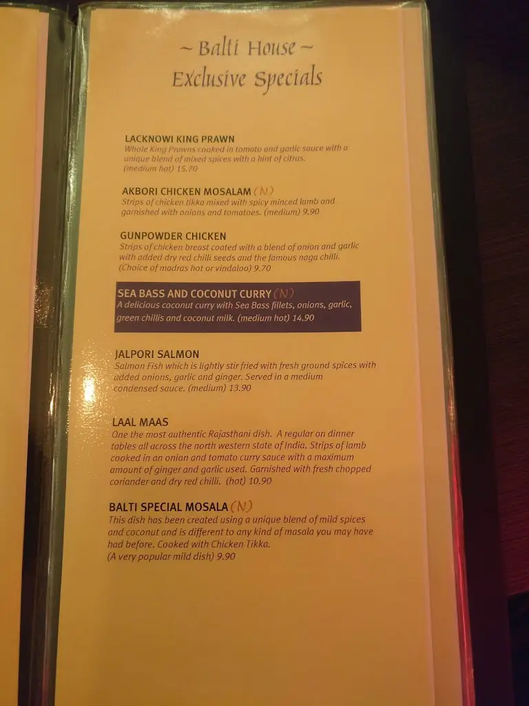 Menu_Shalims Indian Restaurant_Chickerell_imagen_3