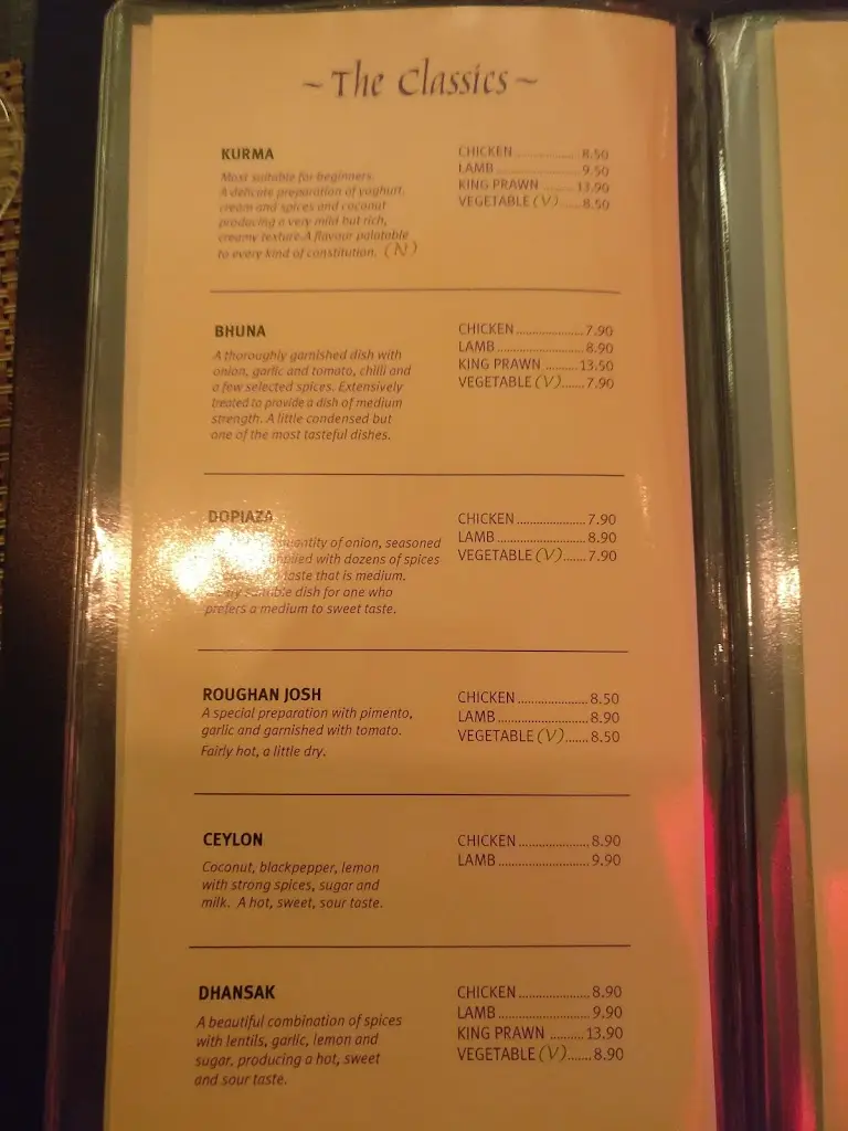 Menu_Shalims Indian Restaurant_Chickerell_imagen_4