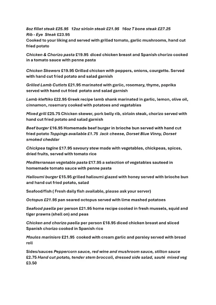 Menu_The Greedy Seagull_Chickerell_imagen_1