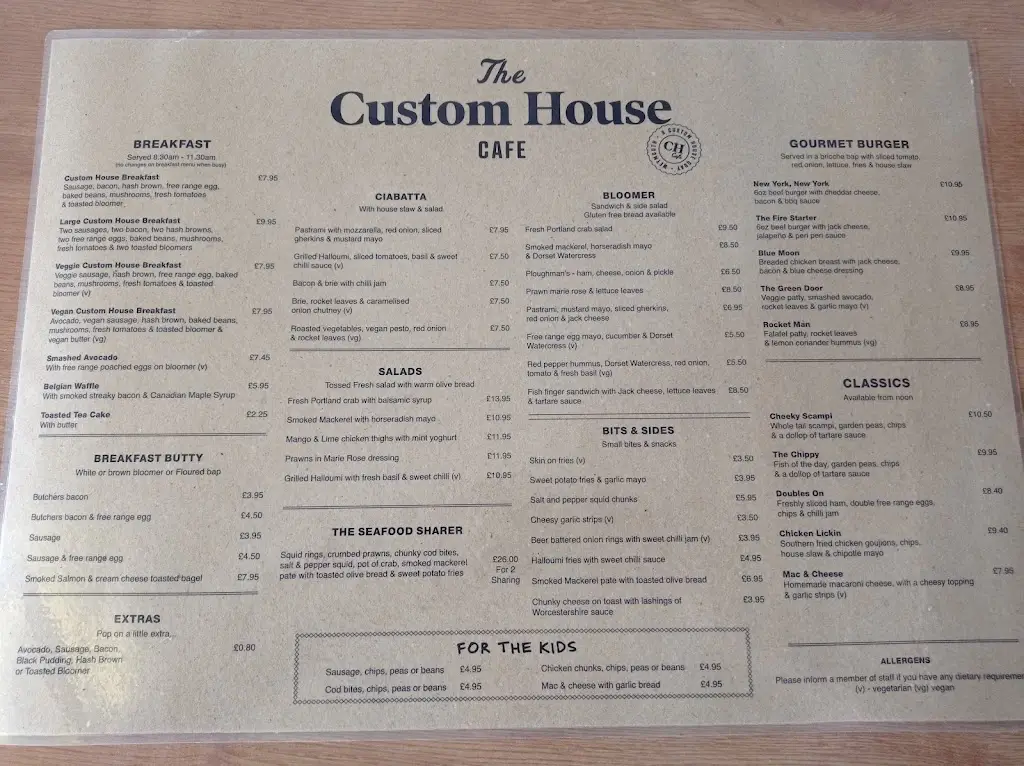 Menu_Custom House Cafe_Chickerell_imagen_2