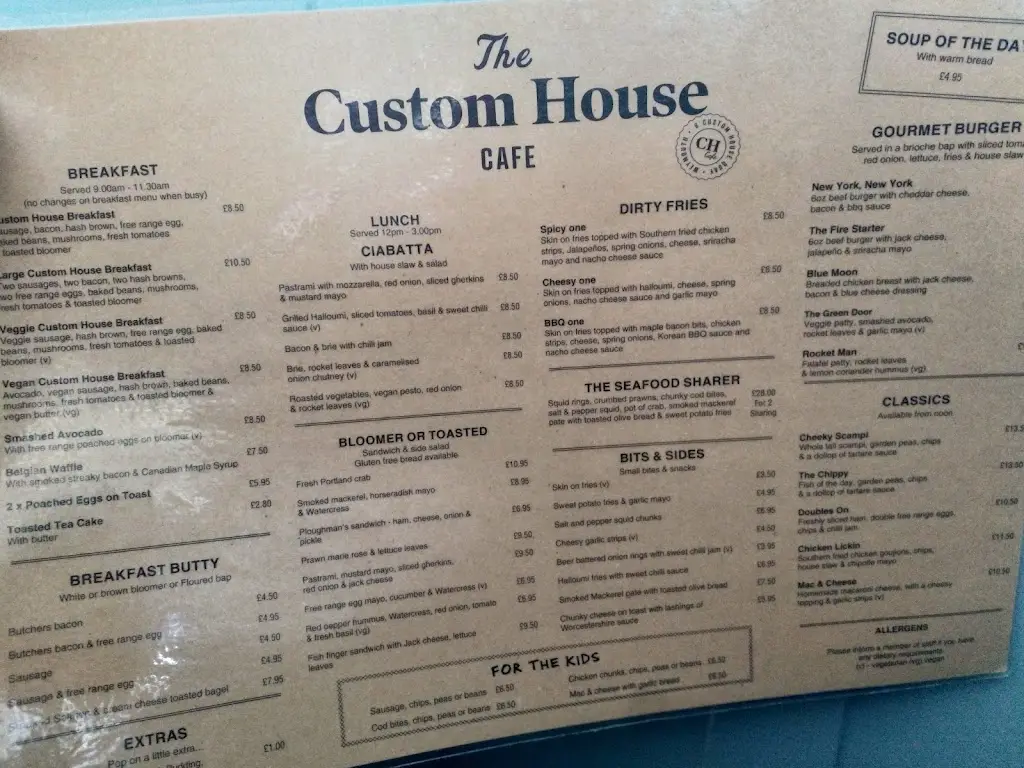 Menu_Custom House Cafe_Chickerell_imagen_4