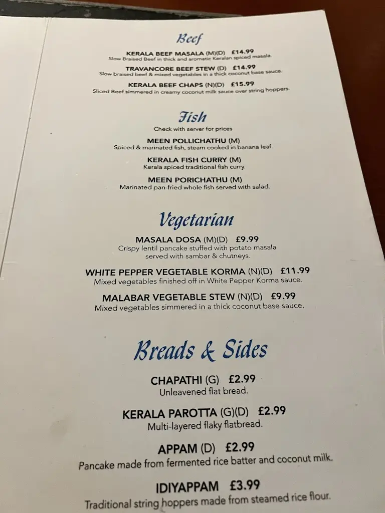 Menu_The White Pepper Weymouth_Chickerell_image_1