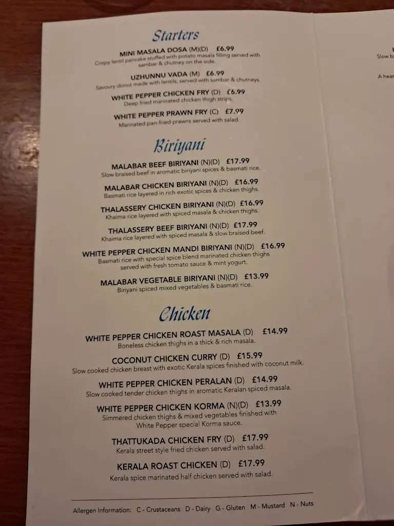 Menu_The White Pepper Weymouth_Chickerell_image_3