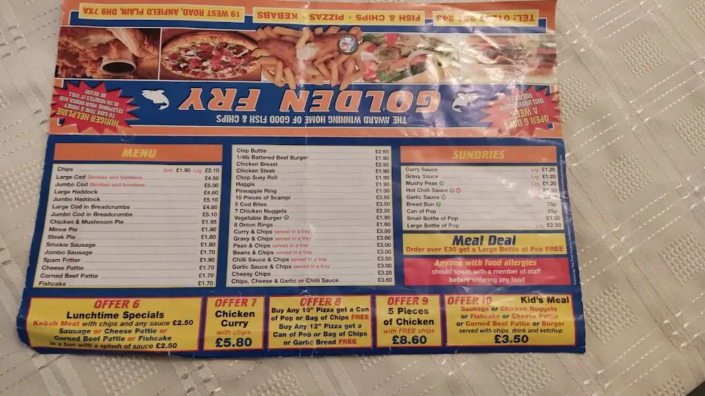 Menu_The Golden Fry_Annfield Plain_image_1