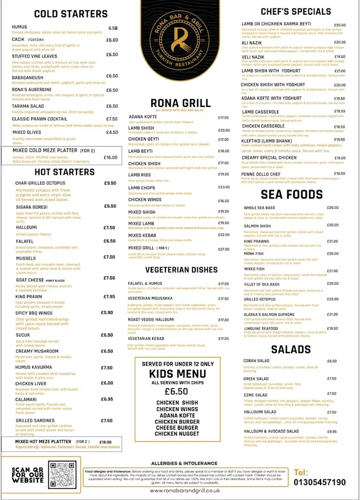 Menu_Rona Bar & Grill Turkish Restaurant, Weymouth_Chickerell_image_2