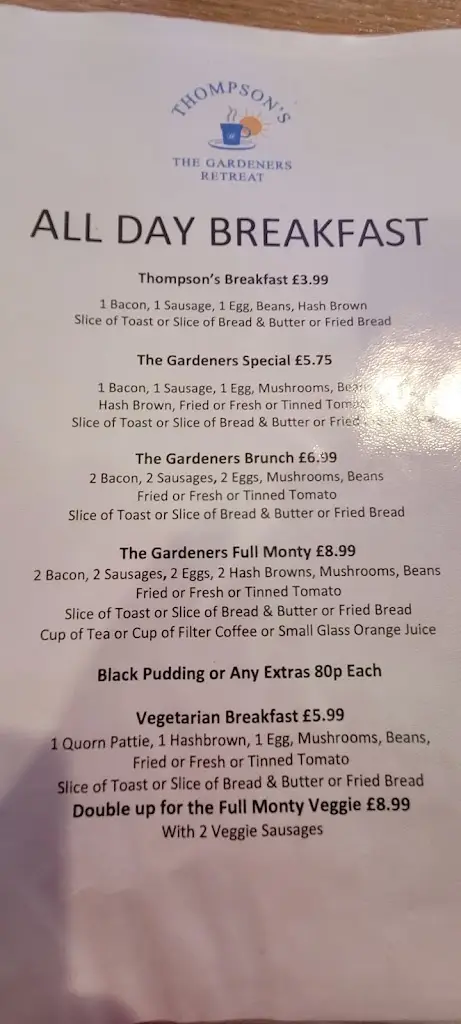 Menu_Gardeners Retreat_Chickerell_image_2