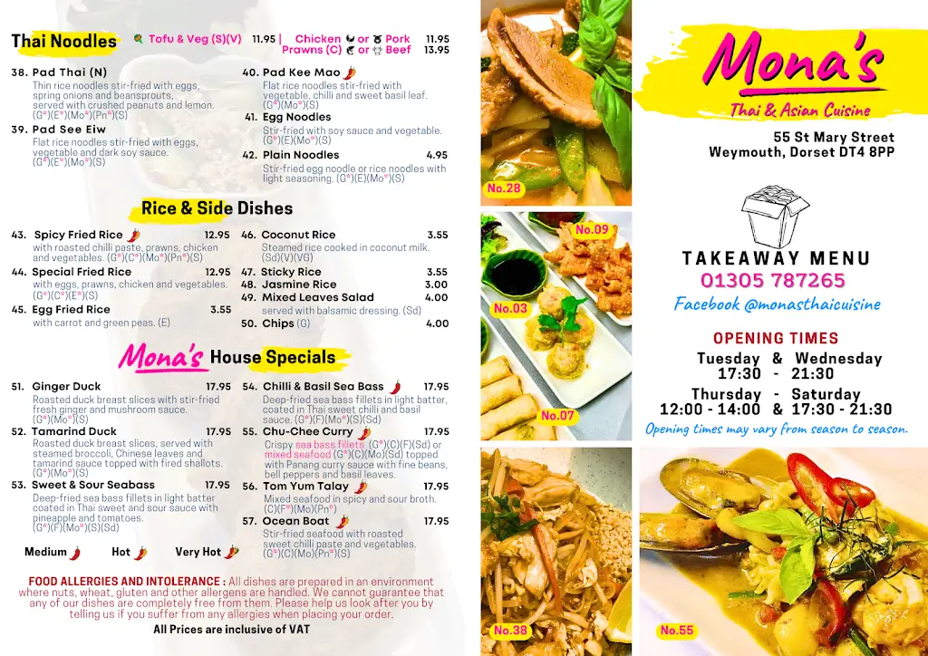 Menu_Mona's Thai and Asian Cuisines_Chickerell_image_4
