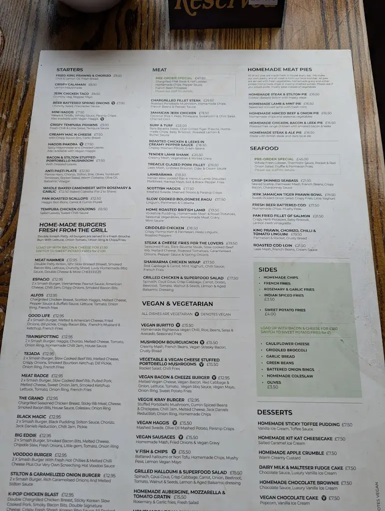 Menu_The Market Pub_Chesterfield_image_1