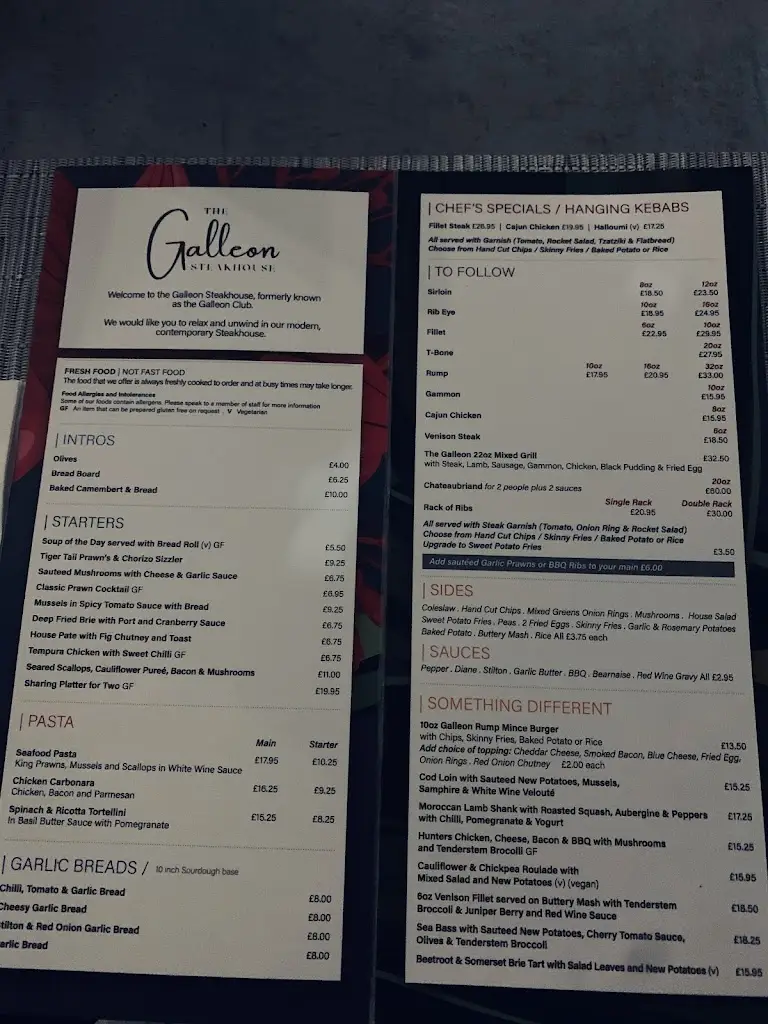 Menu_The Galleon Restaurant_Chesterfield_image_3