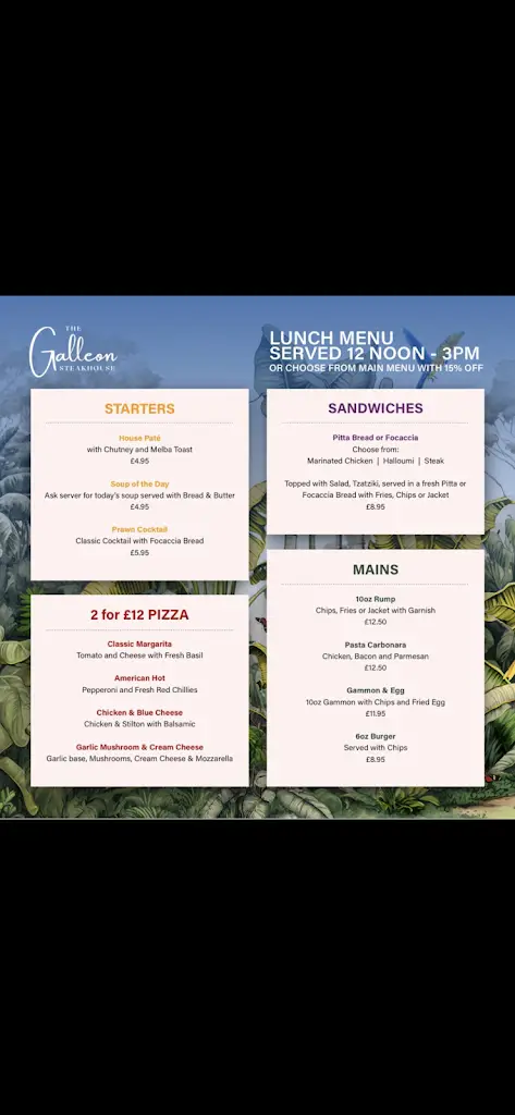 Menu_The Galleon Restaurant_Chesterfield_image_4