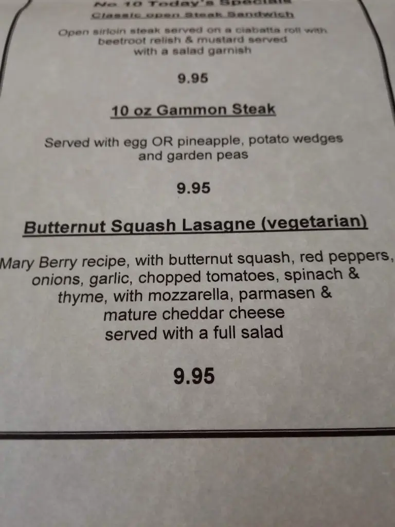 Menu_No10 Cafe & Restaurant_Chesterfield_image_1