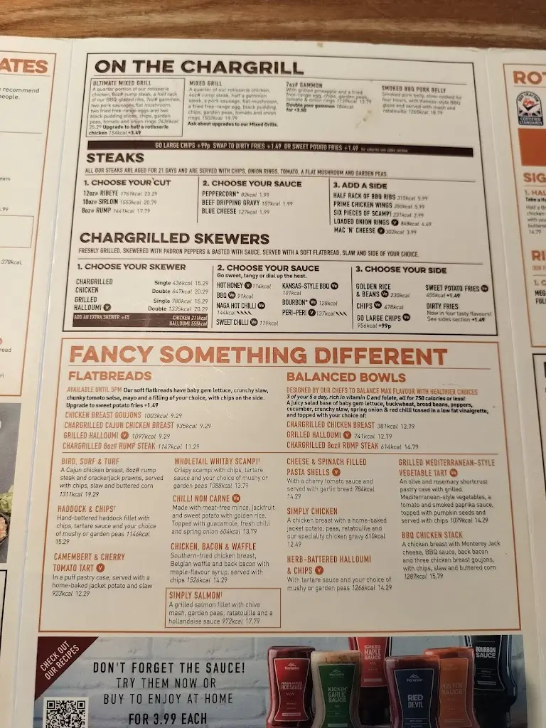 Menu_Alma Park Harvester_Chesterfield_immagine_2