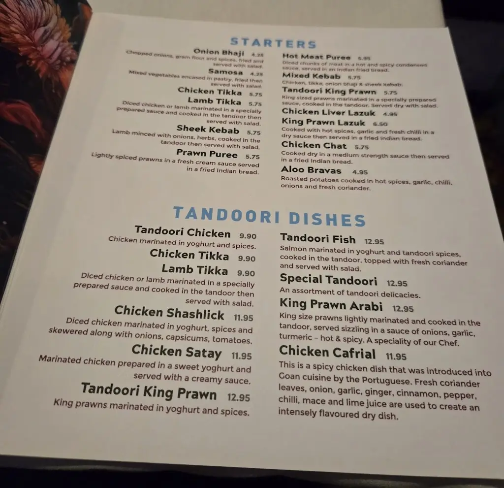 Menu_Indian Blues_Chesterfield_image_1