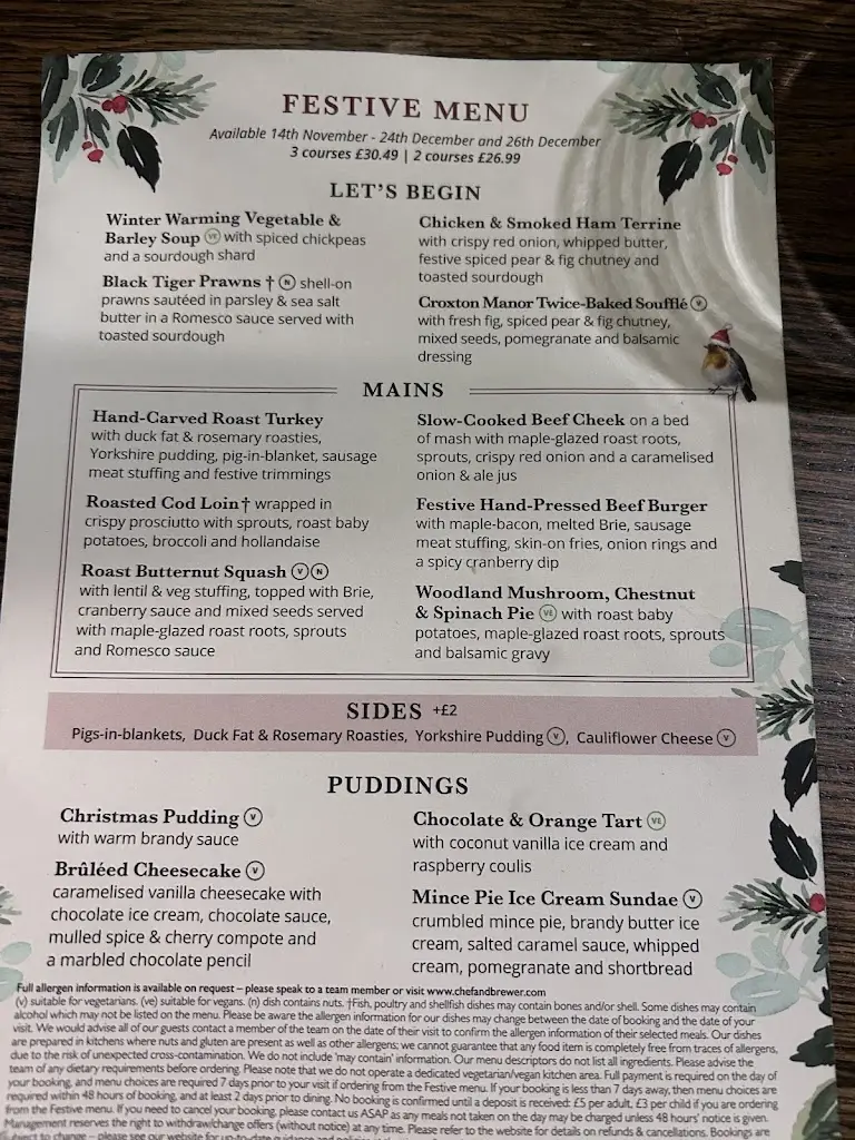 Menu_Tigers Head_Chislehurst_image_2