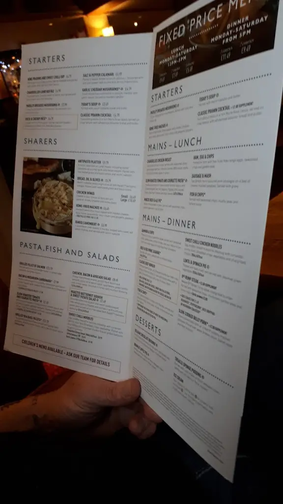 Menu_The Queen's Head_Chislehurst_image_1