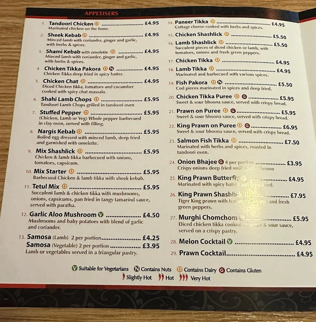 Menu_Jaipur_Church Stretton_image_1