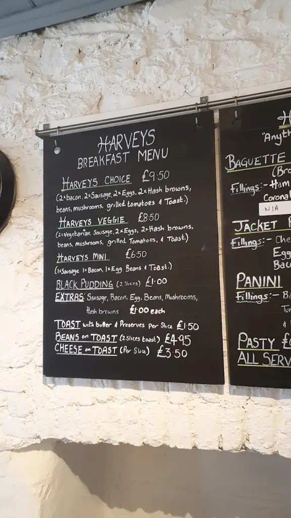 Menu_Harveys Of Chudleigh_Chudleigh_image_2