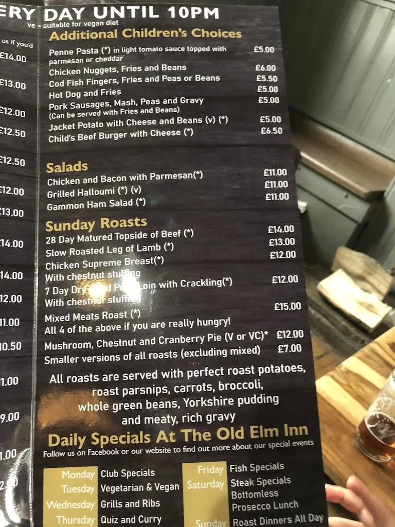 Menu_The Old Elm Inn_Churchdown_image_2