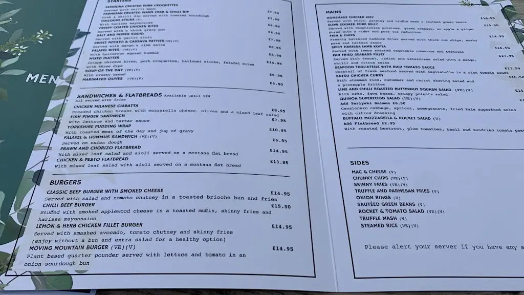 Menu_Black Horse_Chorleywood_image_3