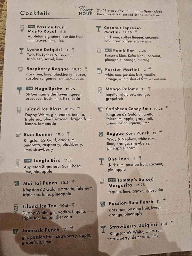 Menü_Turtle Bay Brindleyplace Birmingham_City and Borough of Birmingham_Bild_1