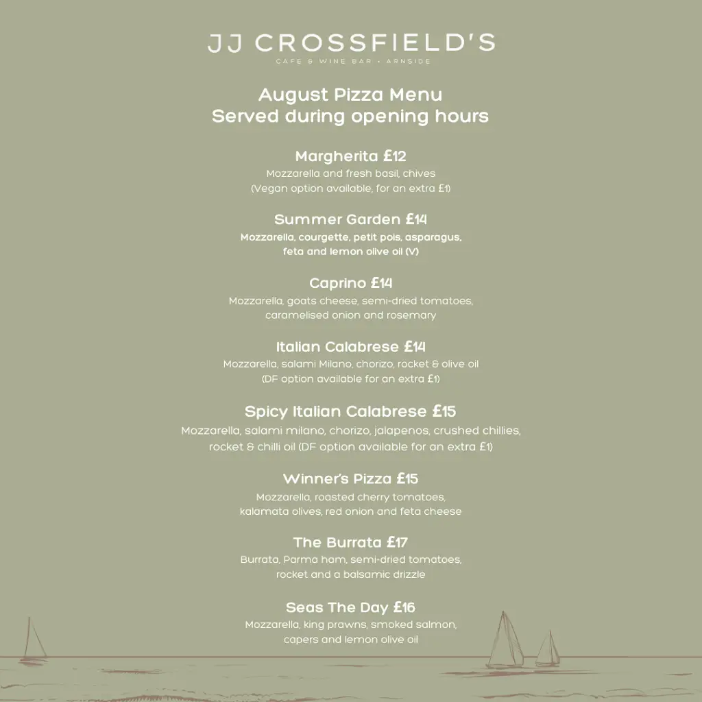 Menu_JJ Crossfield's Cafe & Bar Arnside_Arnside_image_2