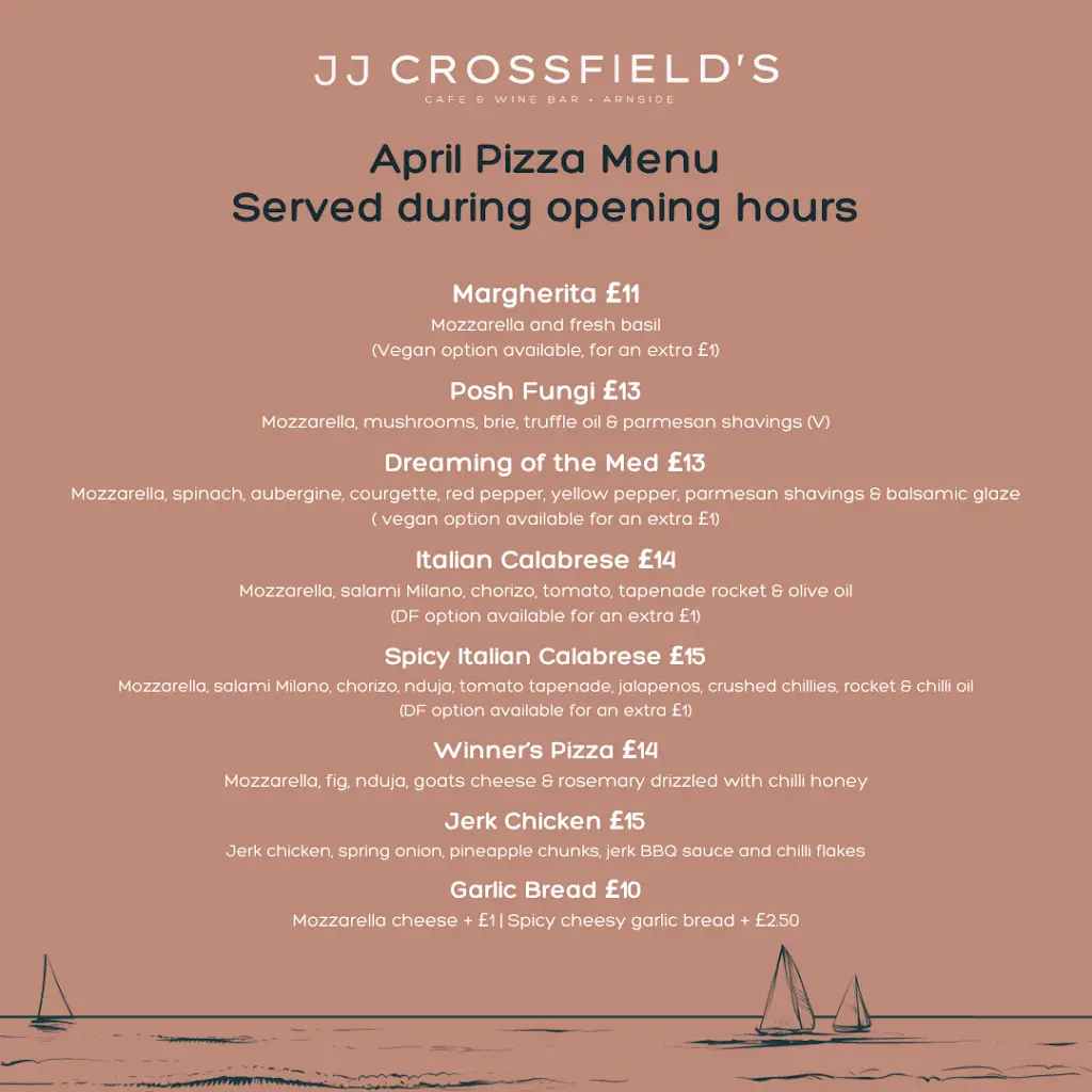 Menu_JJ Crossfield's Cafe & Bar Arnside_Arnside_image_4
