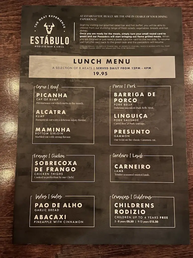 Menu_Estabulo Rodizio Bar & Grill - Wakefield_City and Borough of Wakefield_image_1