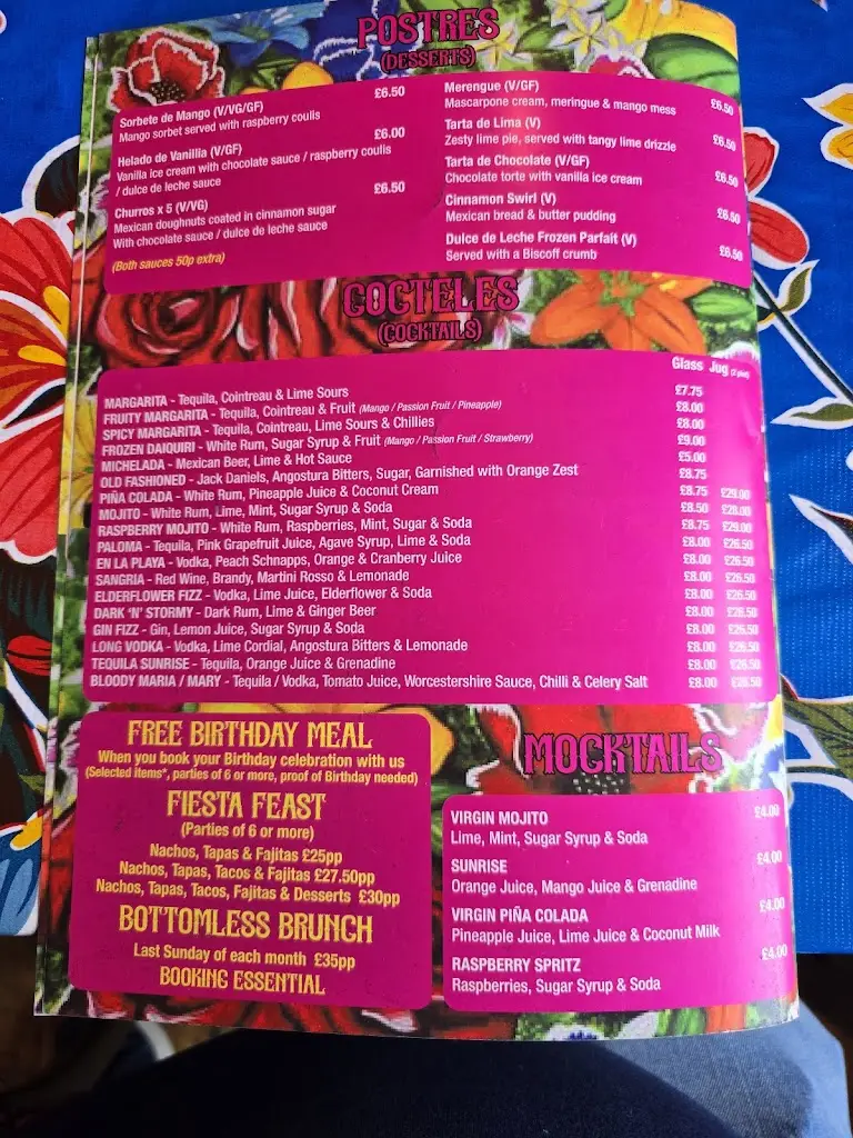 Menu_Amigos Cocina_Chipping Sodbury_immagine_2