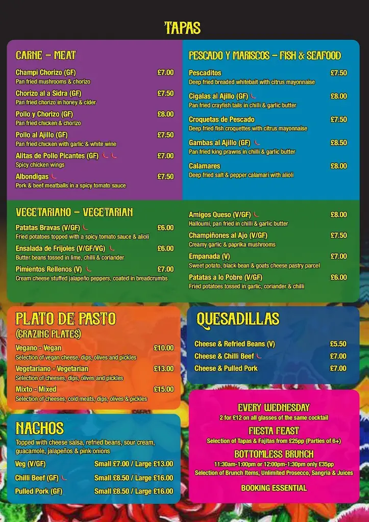Menu_Amigos Cocina_Chipping Sodbury_immagine_3