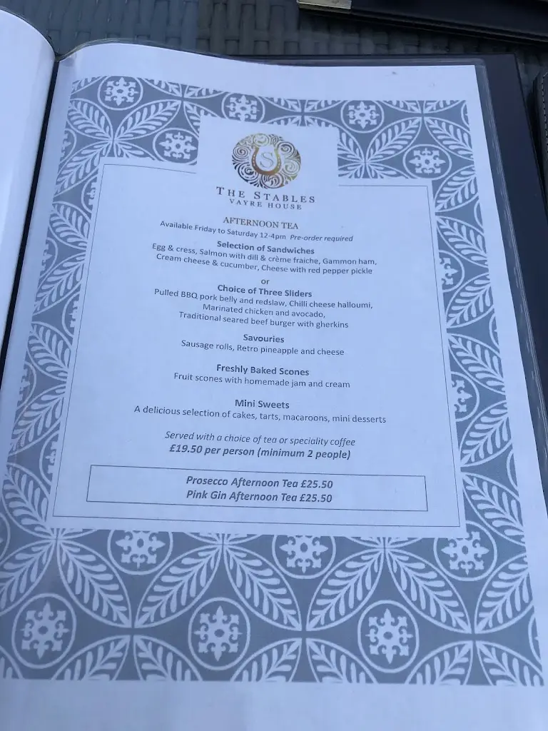 Menu_The Stables @ Vayre House_Chipping Sodbury_image_2