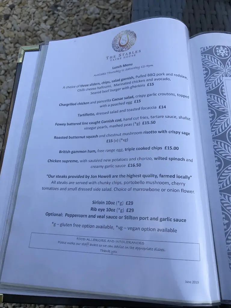Menu_The Stables @ Vayre House_Chipping Sodbury_image_3