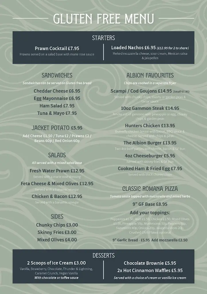 Menu_The Albion_Arnside_image_3